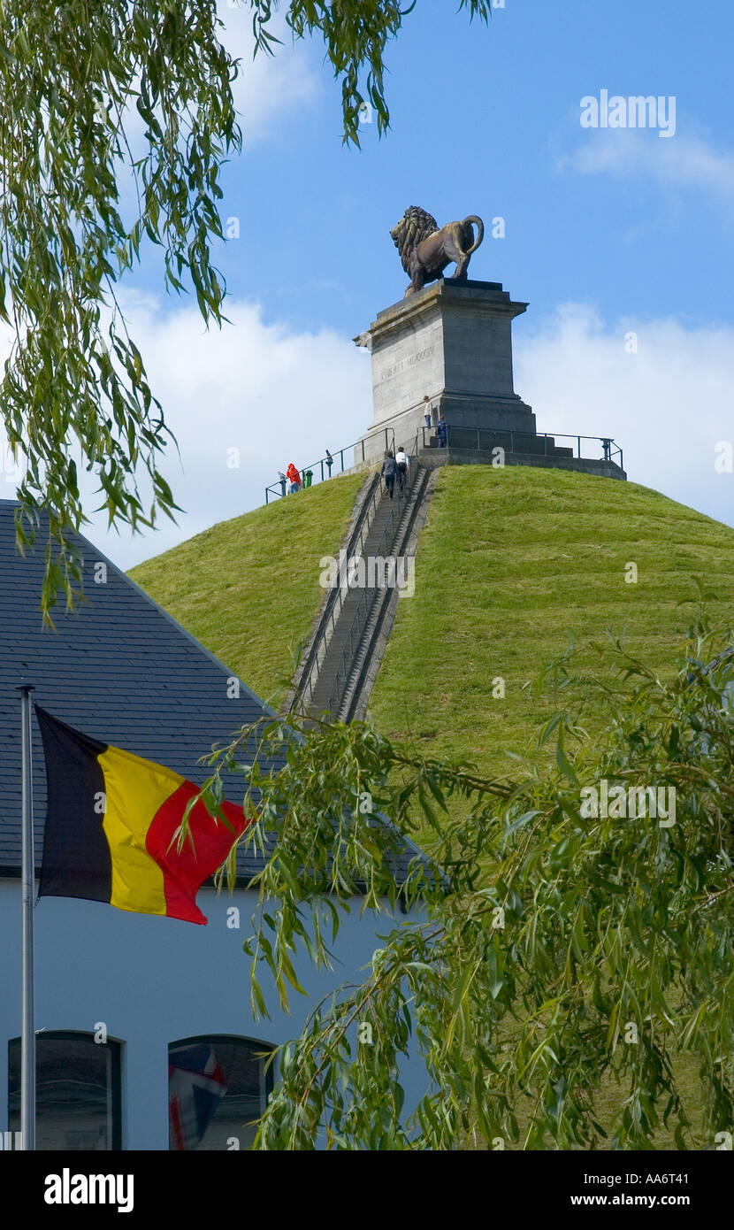 The Butte de Lion at the site of the Battle of Waterloo June 18 1815 ...