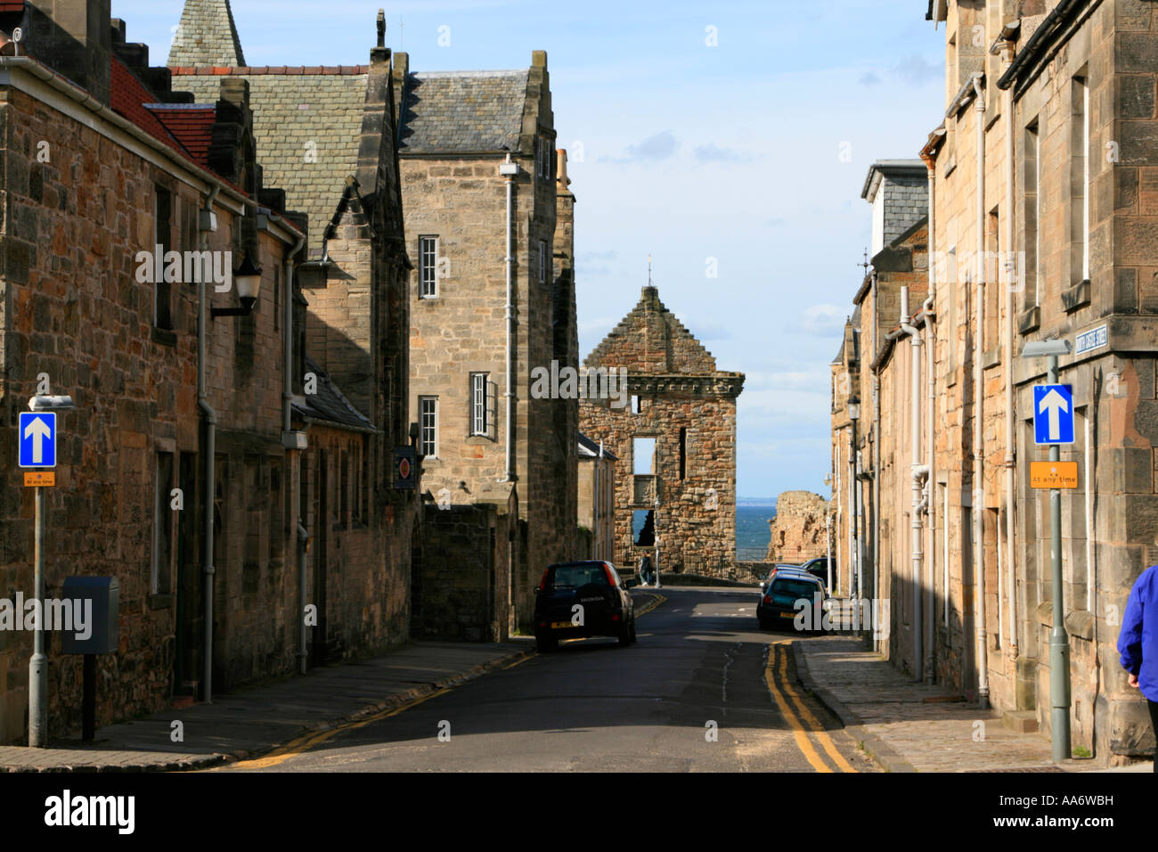 st andrews town centre castle street kingdom of fife scotland uk gb