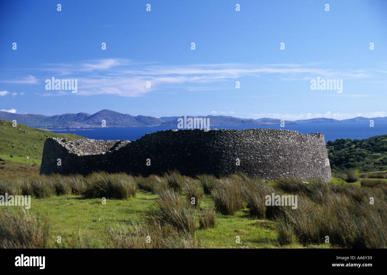IRON AGE FORT AT STAIGUE CO KERRY IRELAND Stock Photo