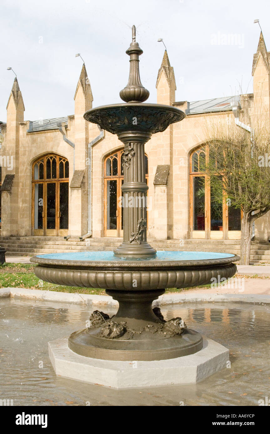 Water fountain in the mineral spring water city of Kislovodsk, South Western Russia, the birthplace Alexandr Solzhenitsyn Stock Photo