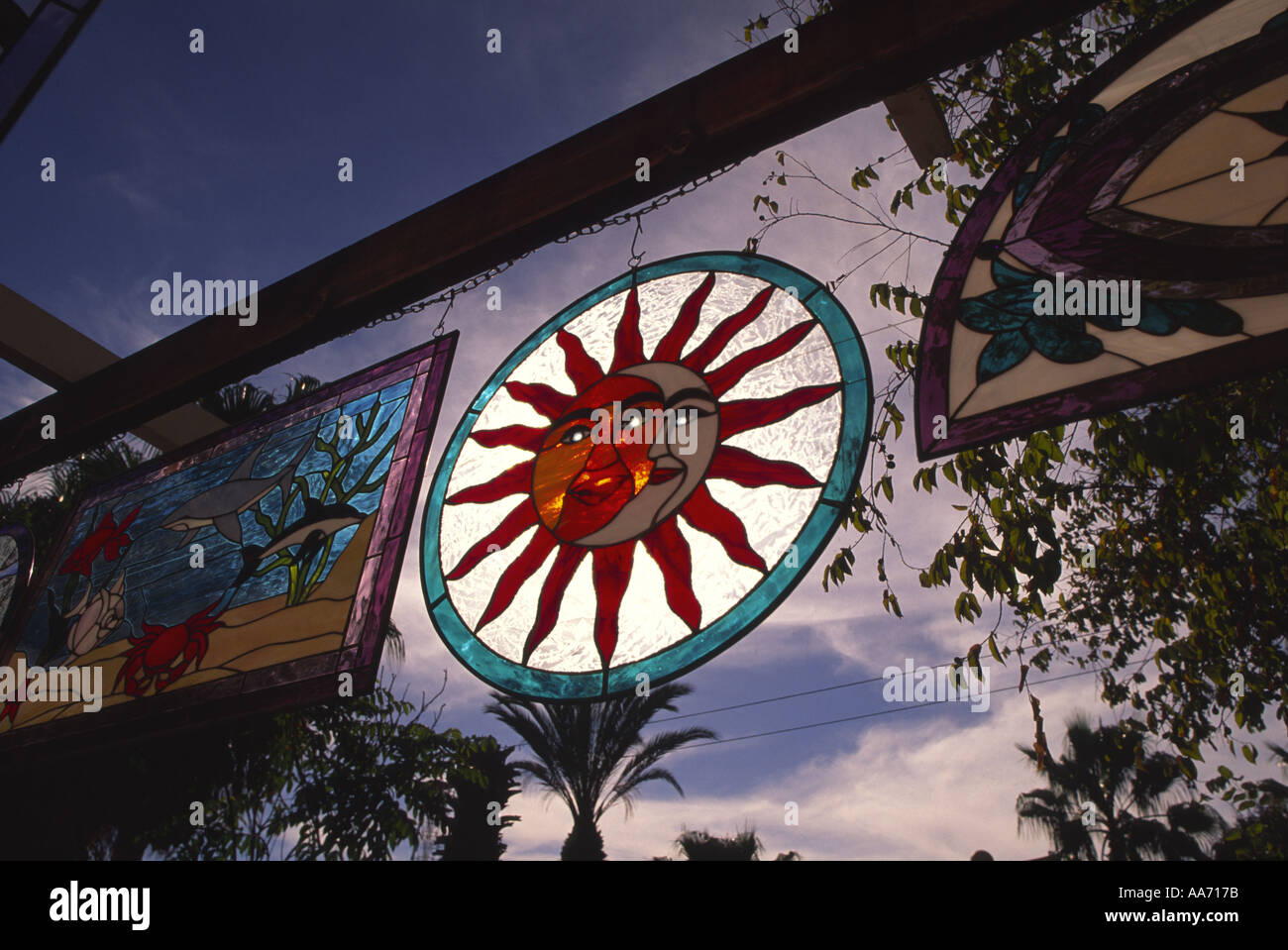 Stained glass San Jose Del Cabo Baja California Mexico Stock Photo Alamy
