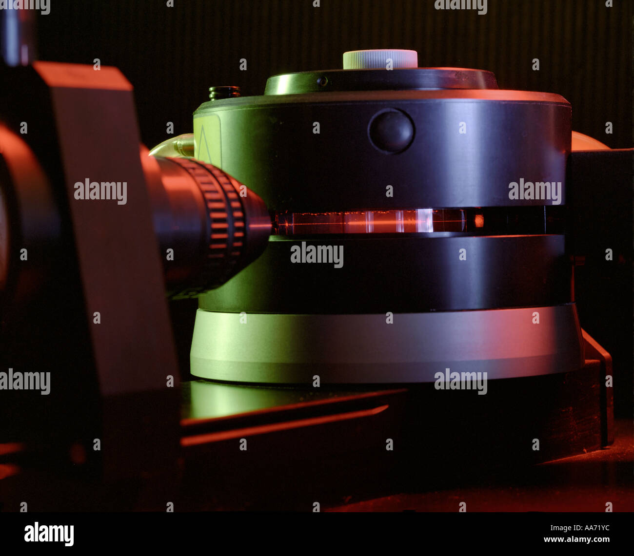 Ruby laser used in toothpaste research Stock Photo Alamy