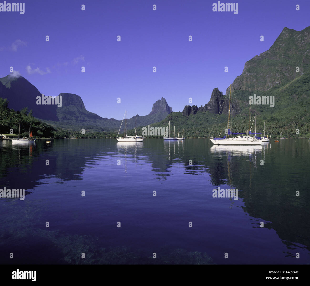 Cook s Bay Moorea French Polynesia Stock Photo