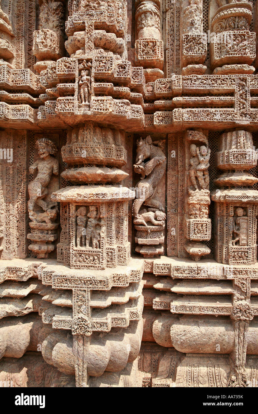 The Sun Temple, Konark, Orissa, India Stock Photo