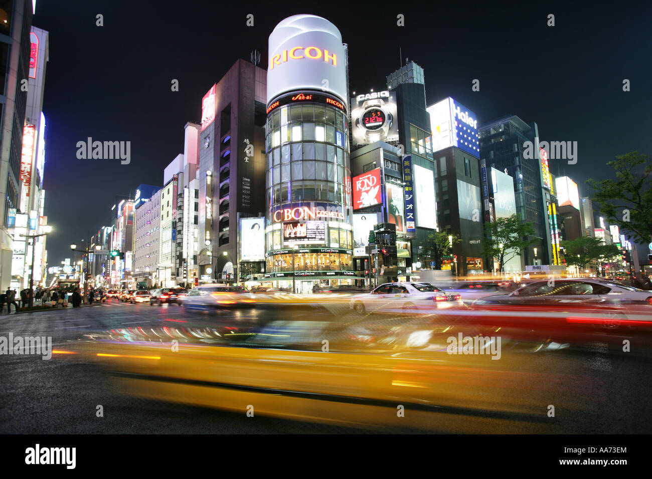 JPN Japan Tokyo Chuo Dori exclusive shopping street Ginza elegant ...