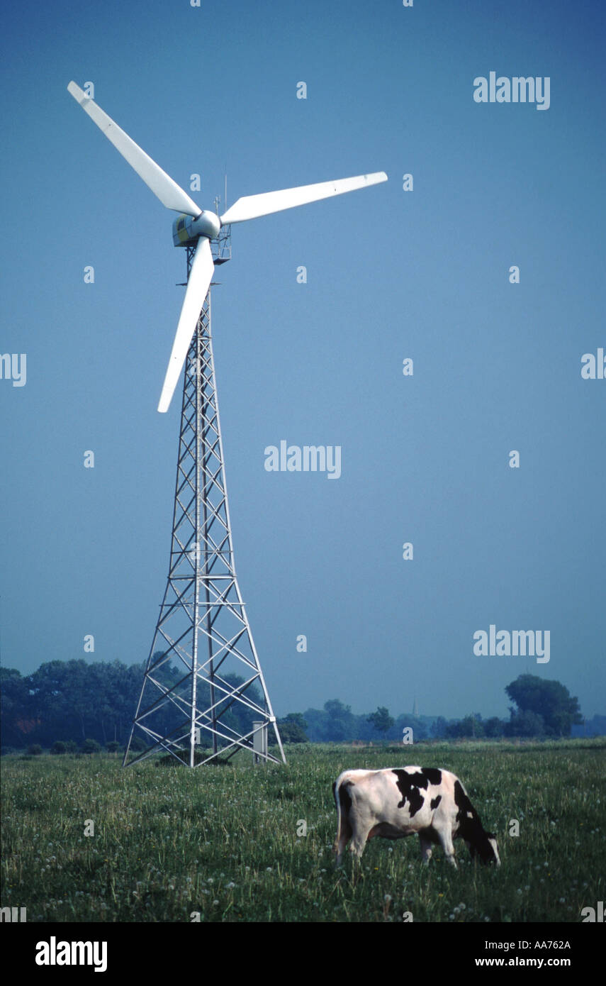 wind energy production generator windmill electricity generation Stock