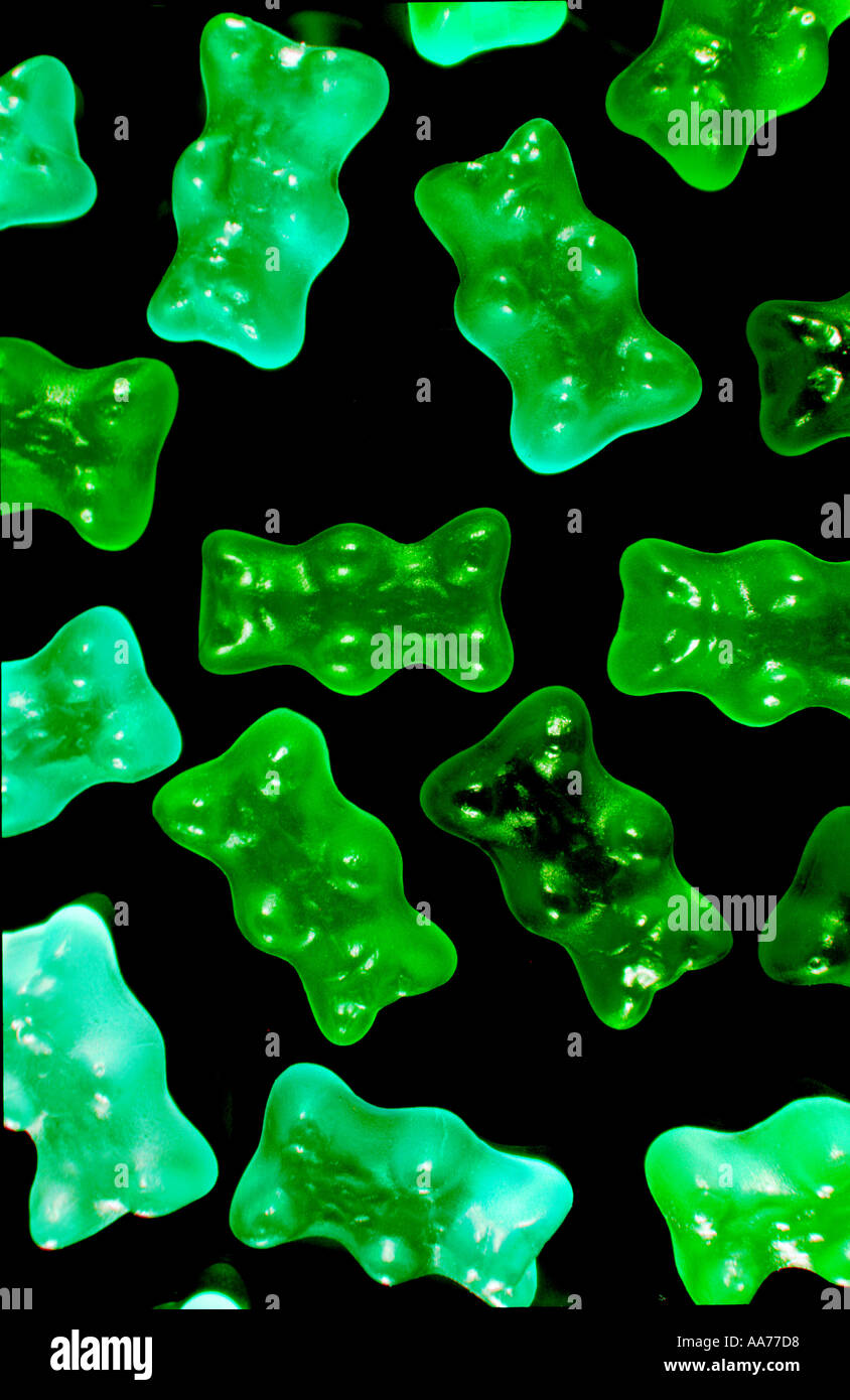 green jelly babies