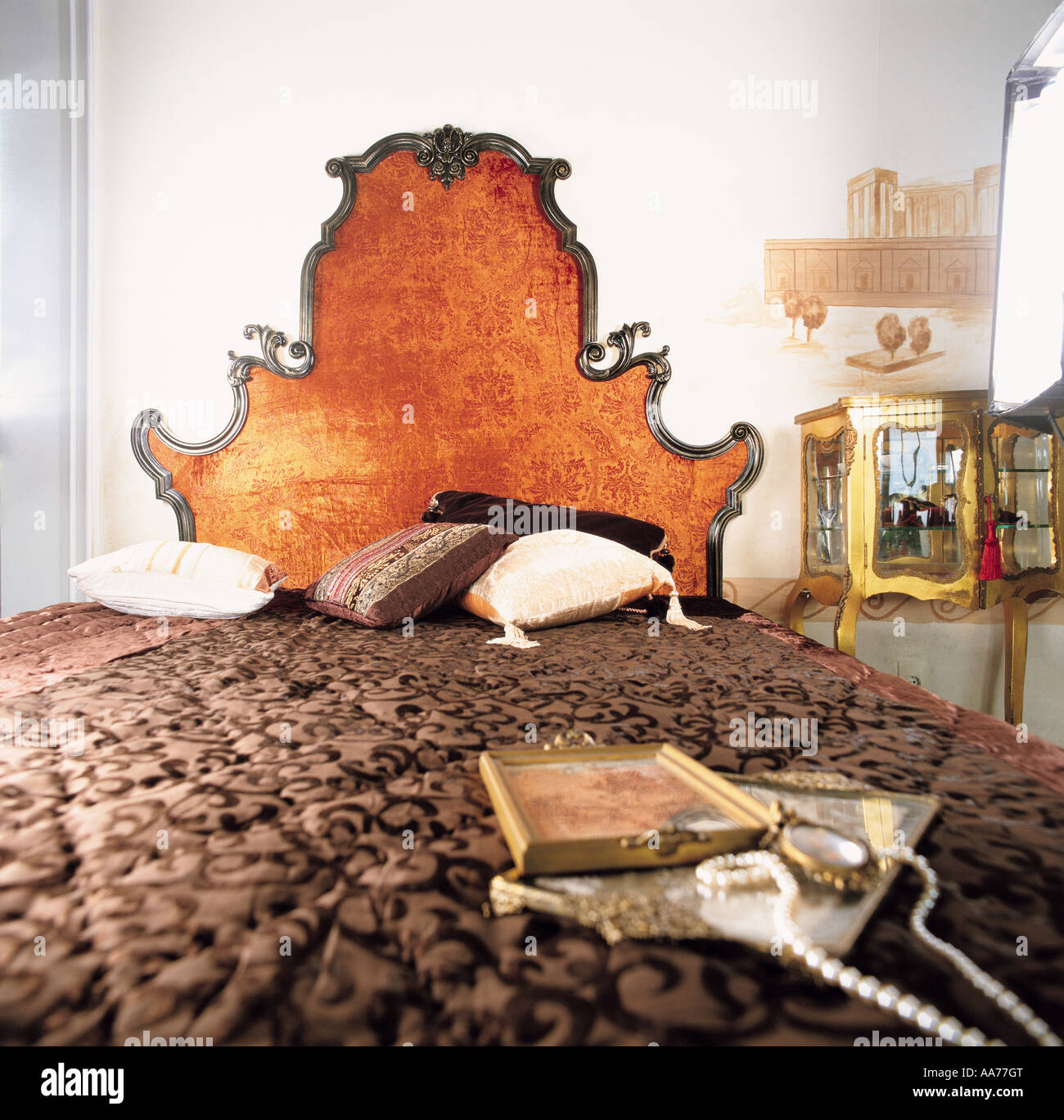 Bed and accessory Stock Photo Alamy