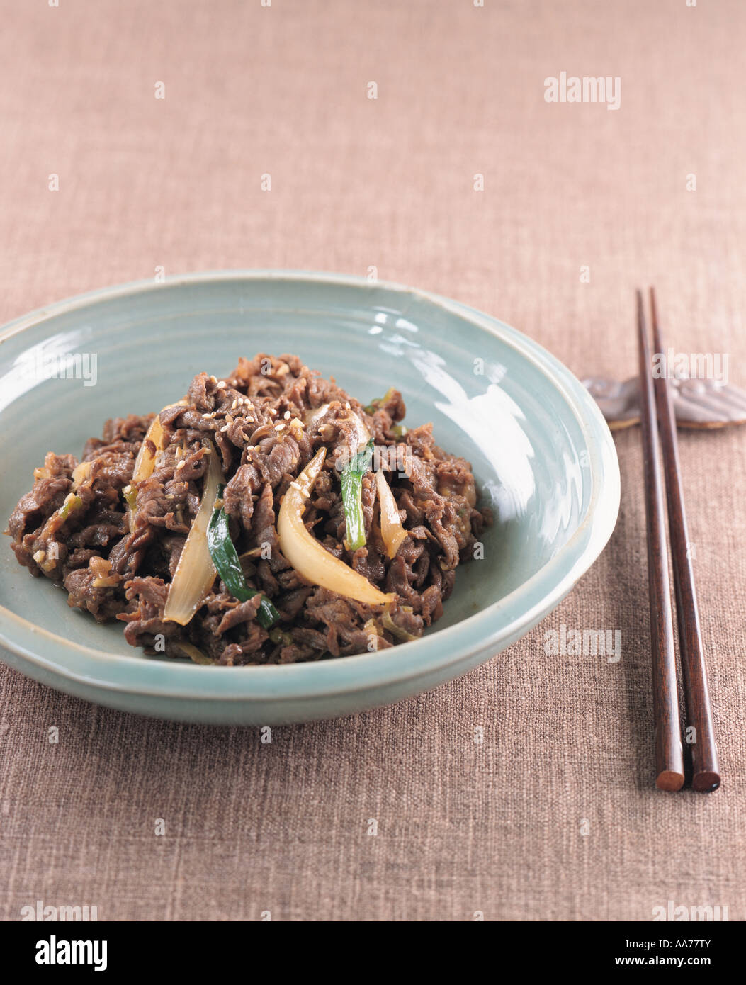 Korean style barbecued beef Stock Photo - Alamy