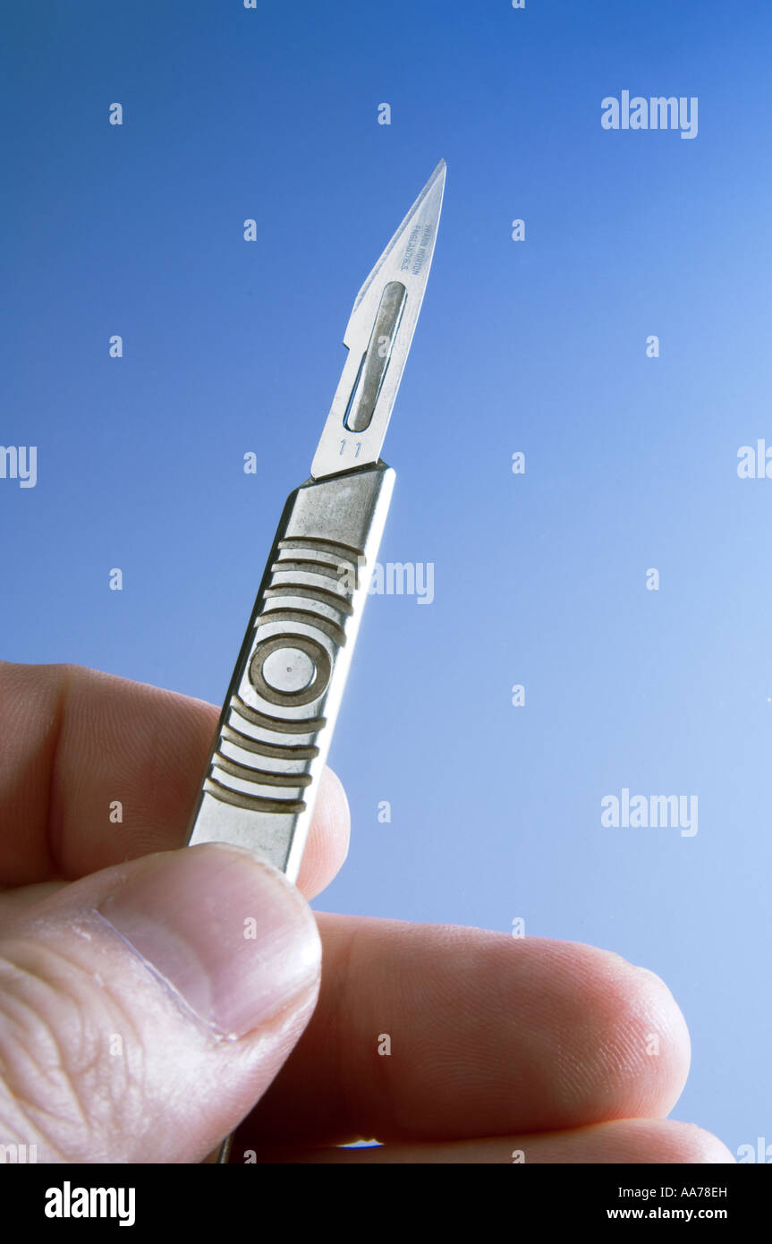 A medical scalpel Stock Photo Alamy