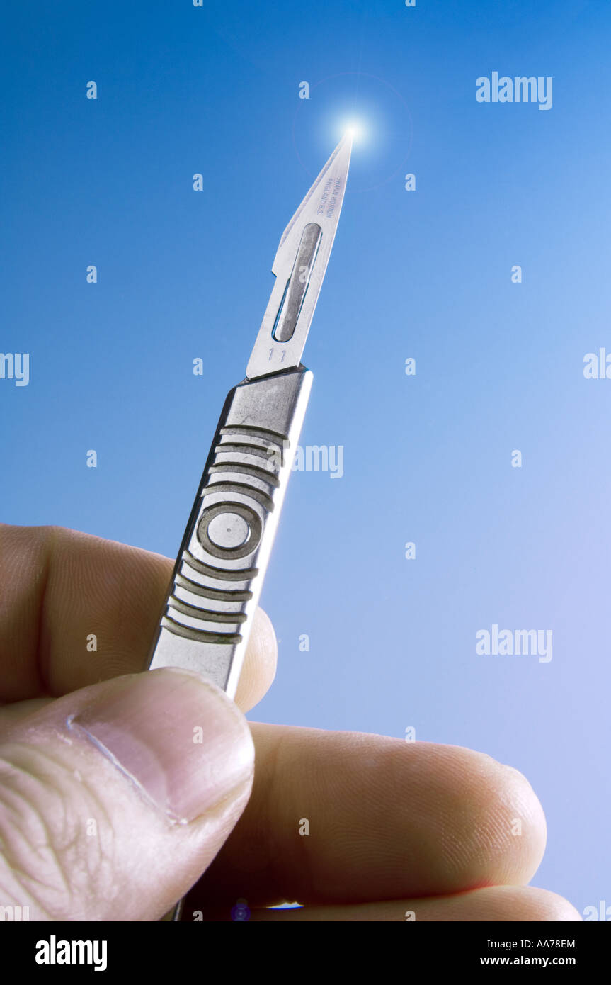 A medical scalpel Stock Photo Alamy