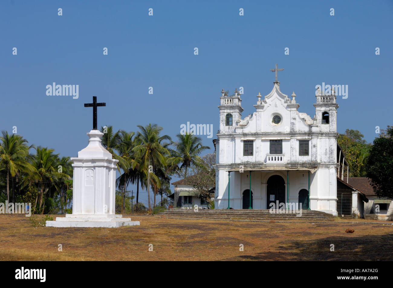 Monte Hill Chapel Margao or Madgaon South Goa India Stock Photo