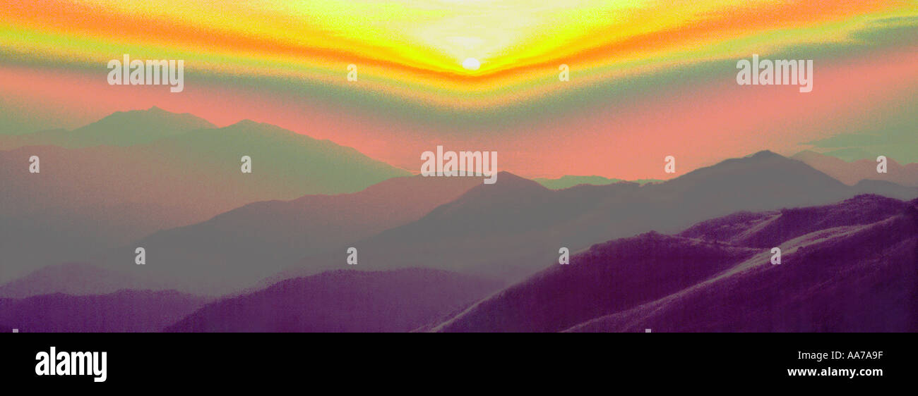 Psychedelic sunset hi-res stock photography and images - Alamy