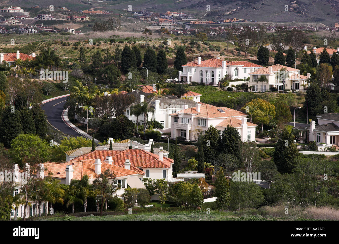 New mansions built in Turtle Rock neighborhood, Irvine, CA, the largest