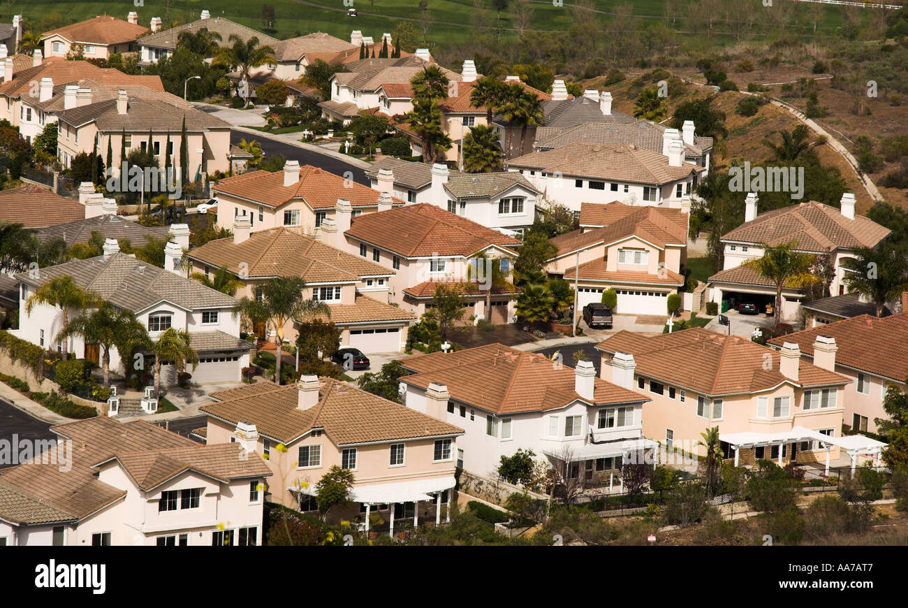 Aerial view of a housing development in Turtle Rock neighborhood