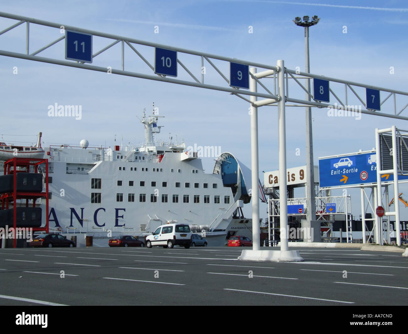 Port of Calais northern France Europe EU. Seafrance ferry on the quay Stock  Photo - Alamy