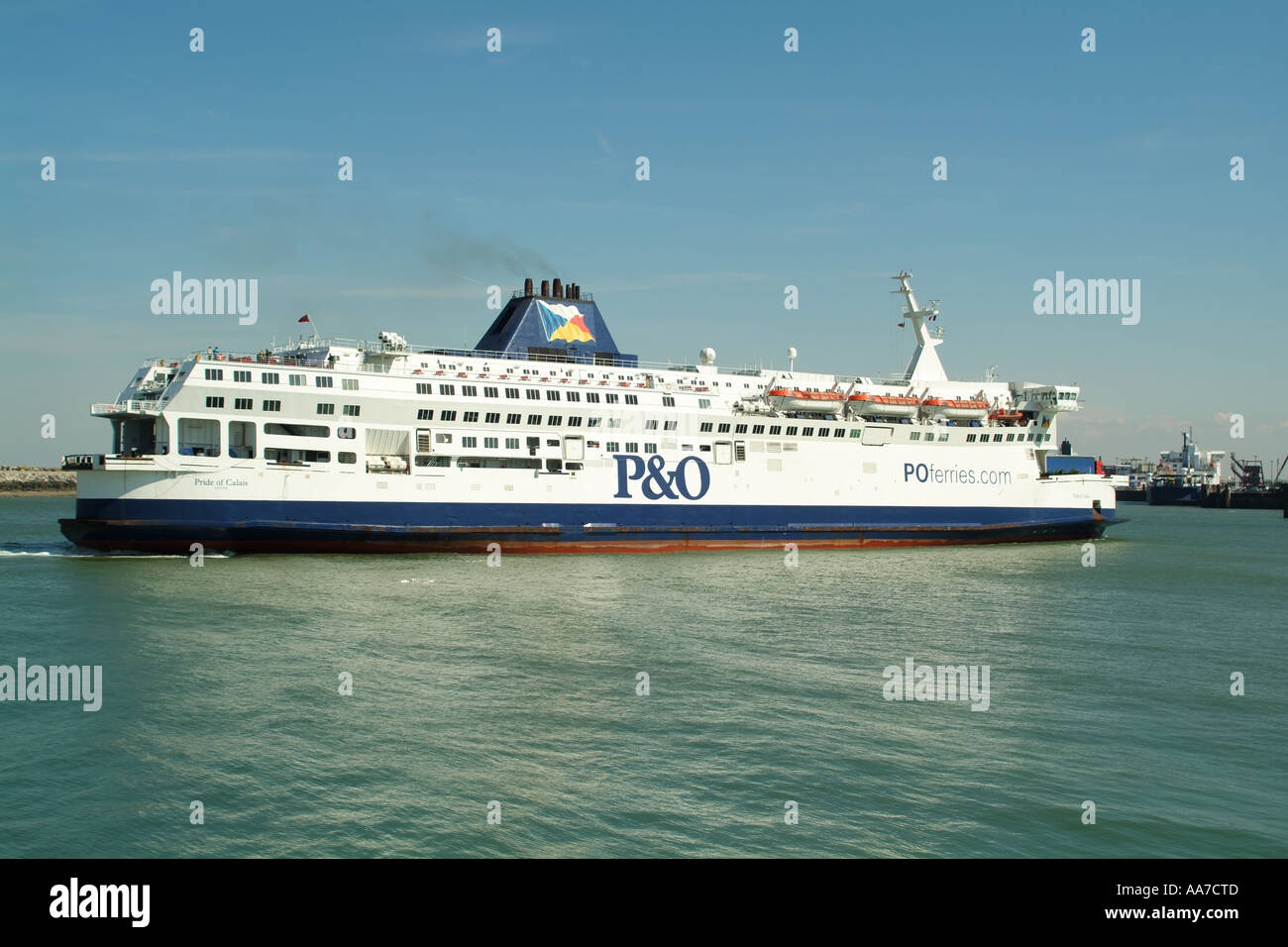 Ferries Port Calais Northern France Stock Photos Ferries Port