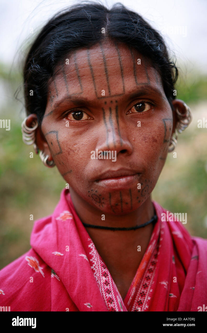 Kutia Kondh tribeswoman near Baliguda, Orissa, India Stock Photo - Alamy
