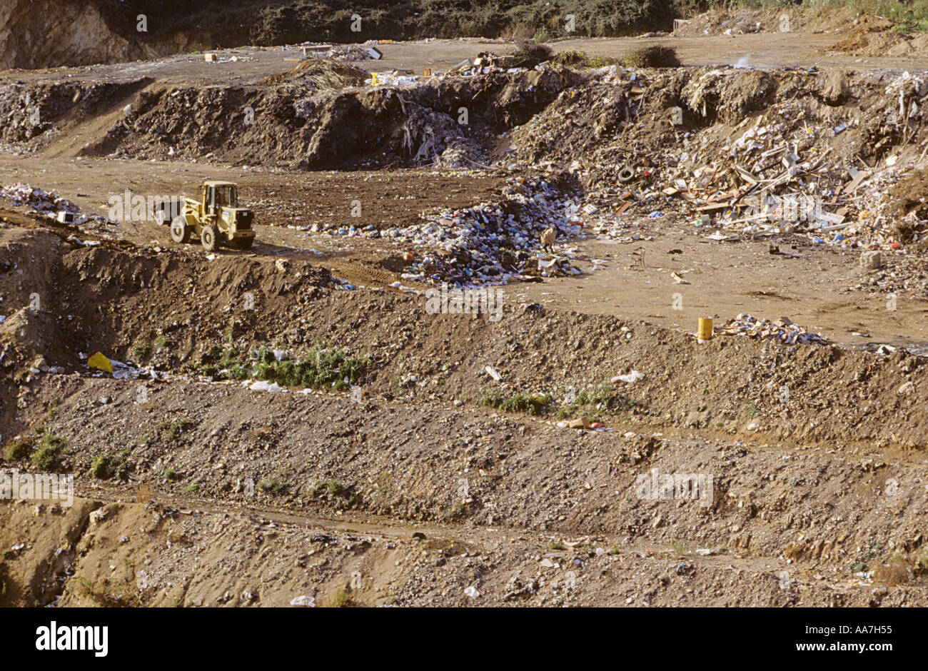 spanish rubbish dump Stock Photo Alamy