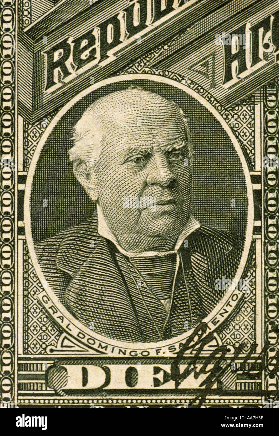 Argentinian Politic And Writer Domingo Faustino Sarmiento 1811 1888