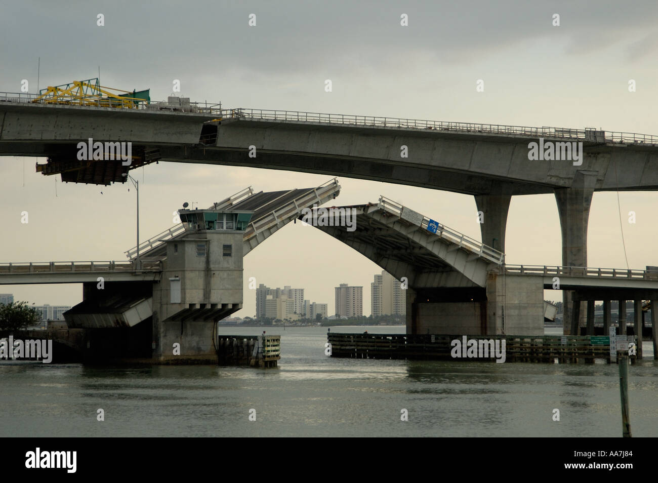 Clearwater Memorial Causeway Bridge Clearwater Beach Florida Stock