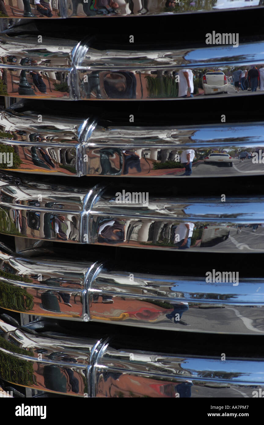 Chrome Car Grill Stock Photo Alamy