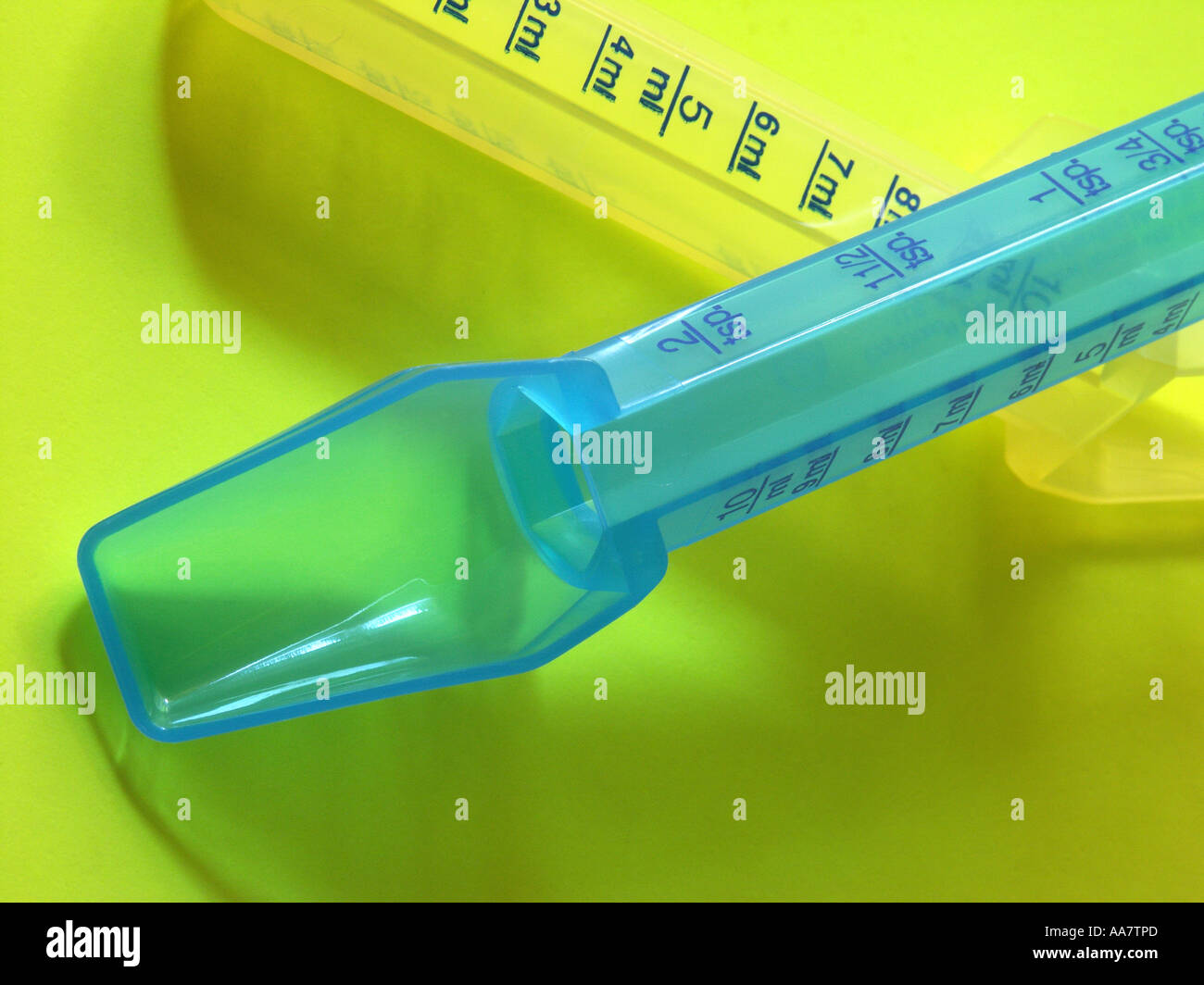Medicine spoons with measuring scale Stock Photo Alamy