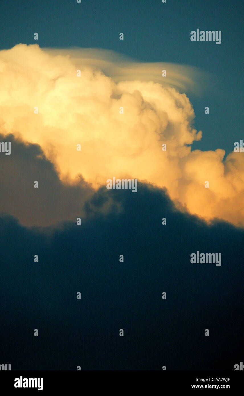 Thundercloud above the rainforest, seen from Cerro Pirre, in the Darien