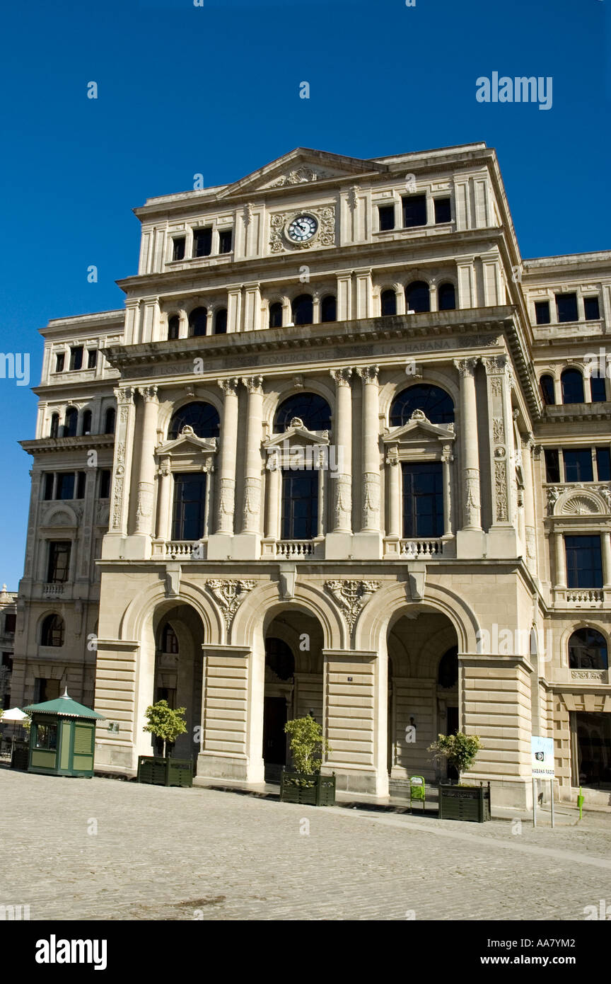 Restored Building, Havana Lonja del Comercio Building (Comerce Guild) Stock Photo
