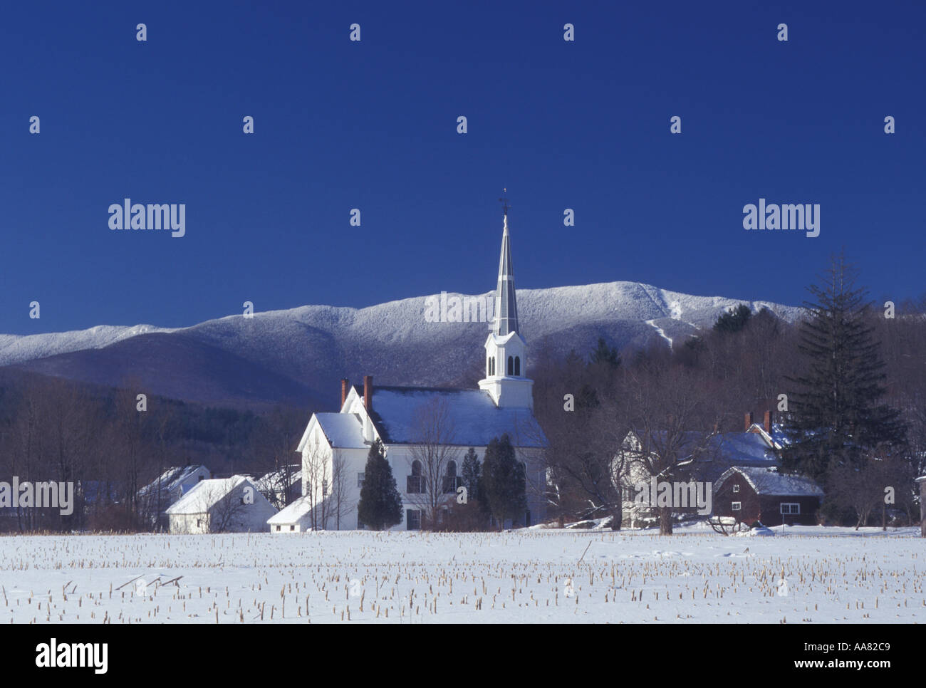 Mad River Valley Vermont Waitsfield High Resolution Stock Photography