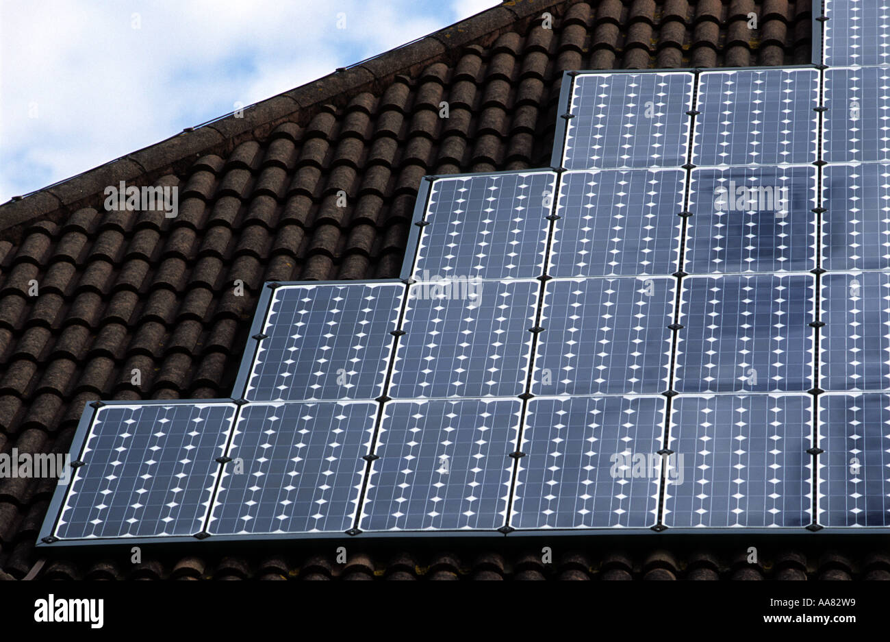 Photovoltaic panels producing solar energy to an 'extra care' sheltered