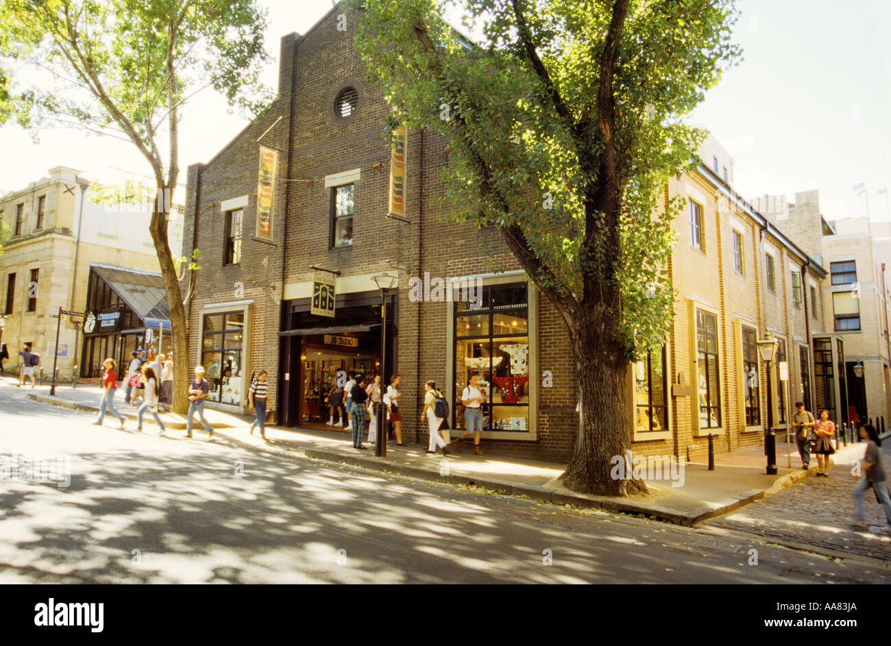 Sydney's The Rocks shops Stock Photo Alamy
