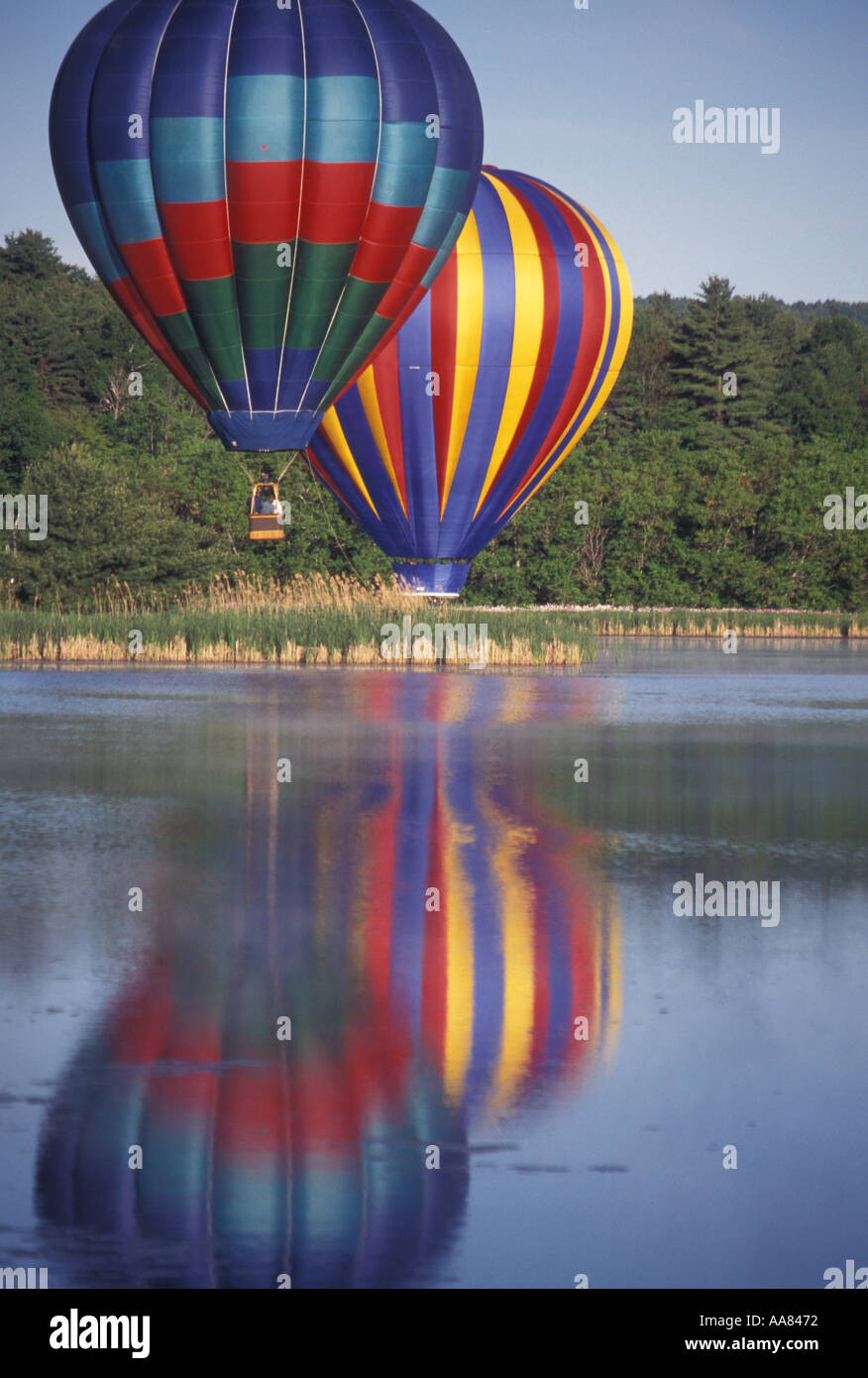Hot air balloon lake vermont hires stock photography and images Alamy