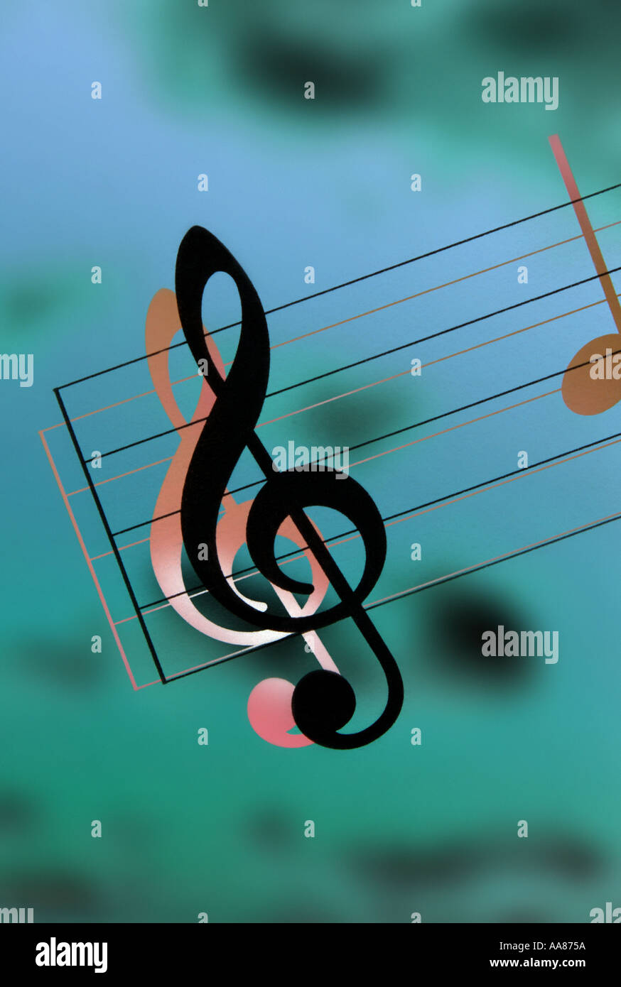 musical notation Stock Photo