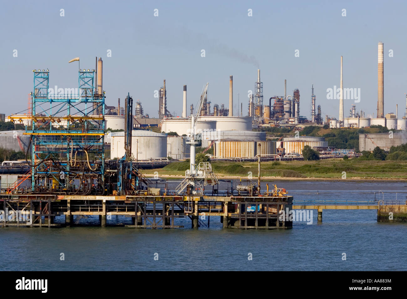 Fawley Oil Refinery Southampton Hampshire England UK Great Britain ...