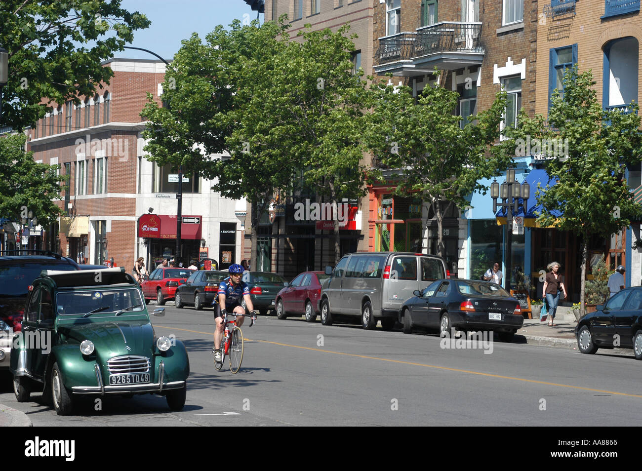 Laurier street Montreal Quebec Canada Stock Photo Alamy