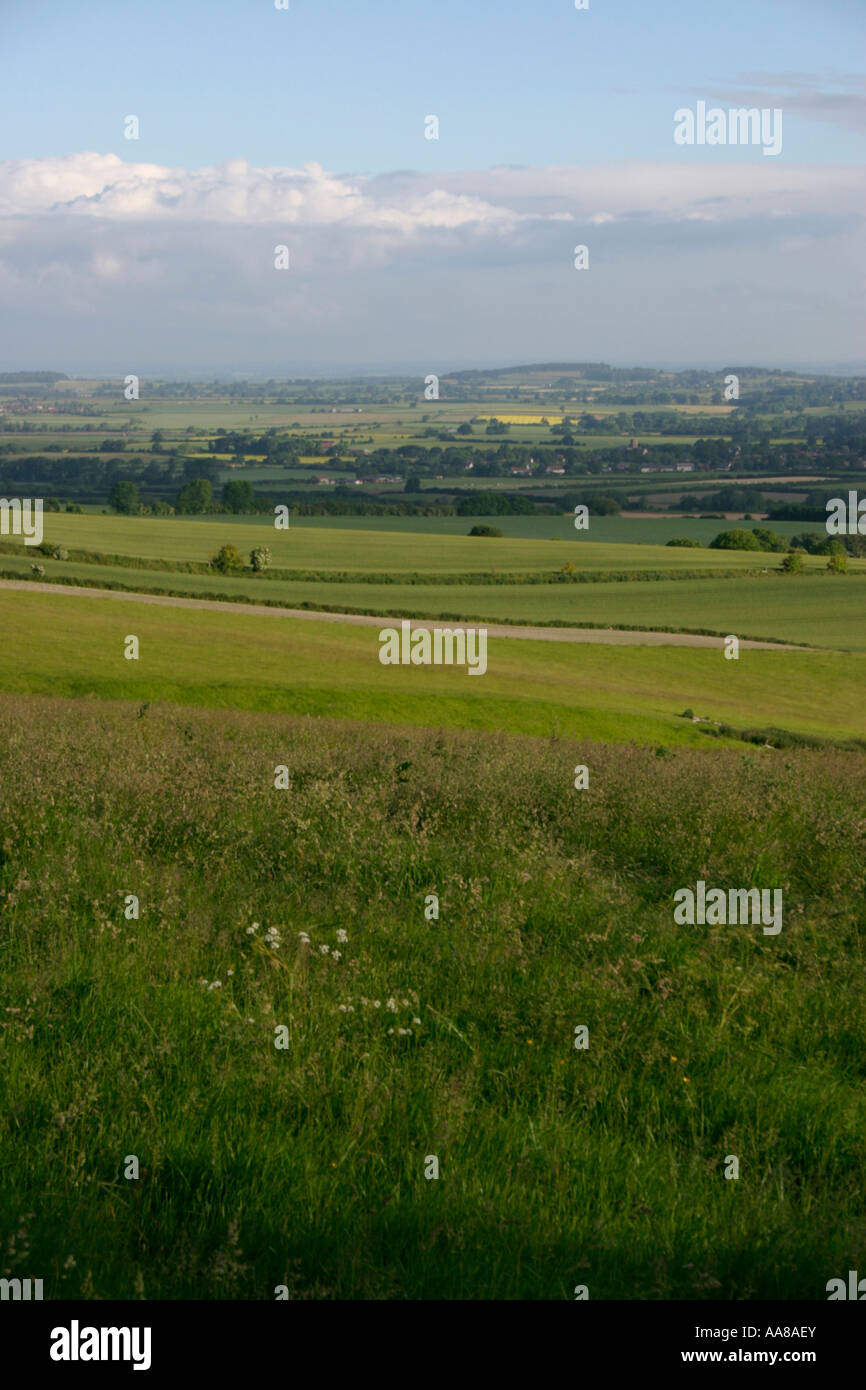 vale of the white horse uffington castle earthworks oxfordshire england uk gb Stock Photo Alamy