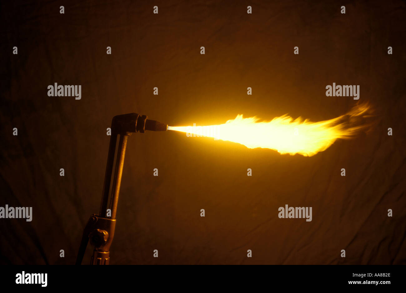 Blowtorch flame Stock Photo