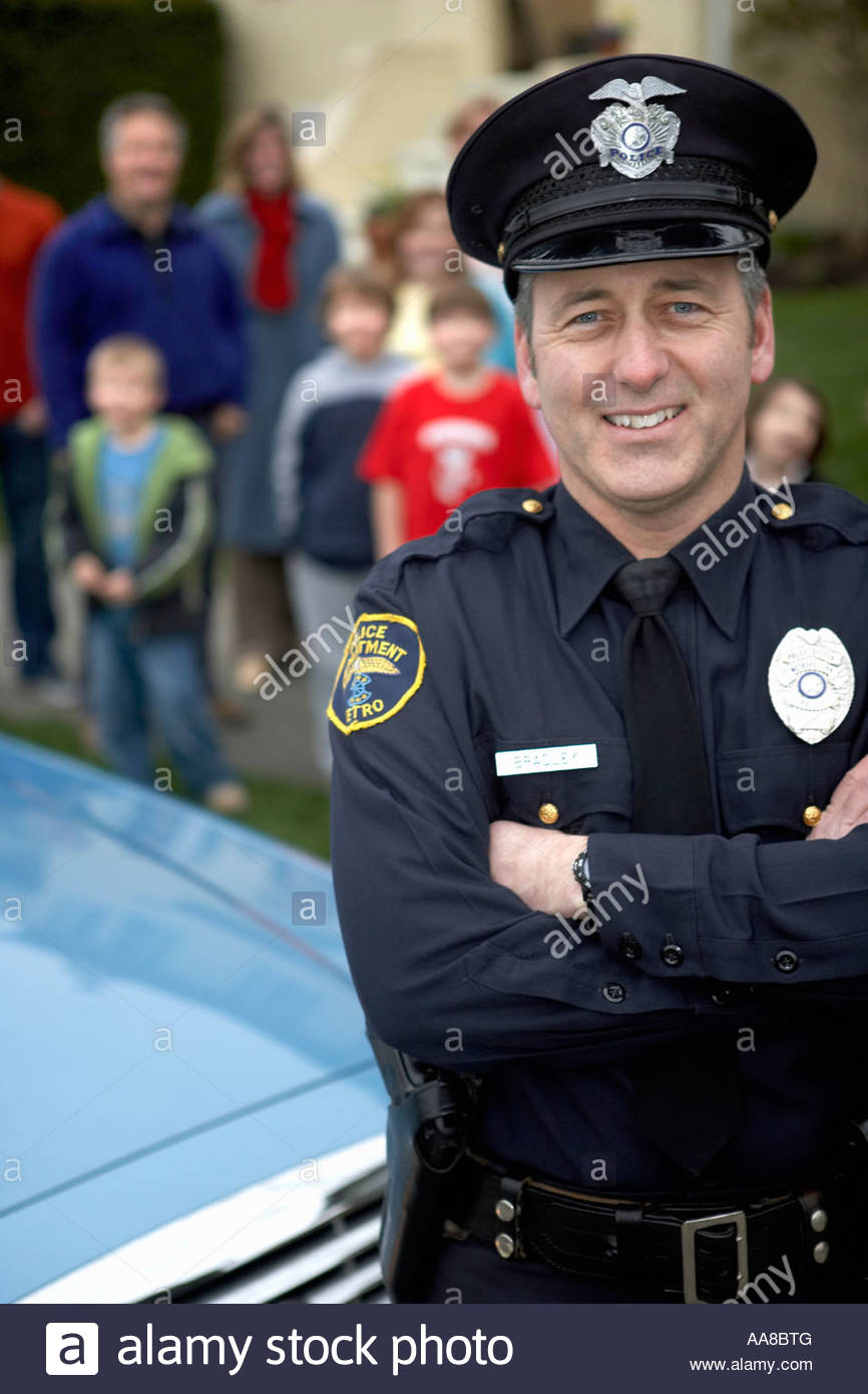 Police Officer Smiling At Camera Stock Photos & Police Officer Smiling ...