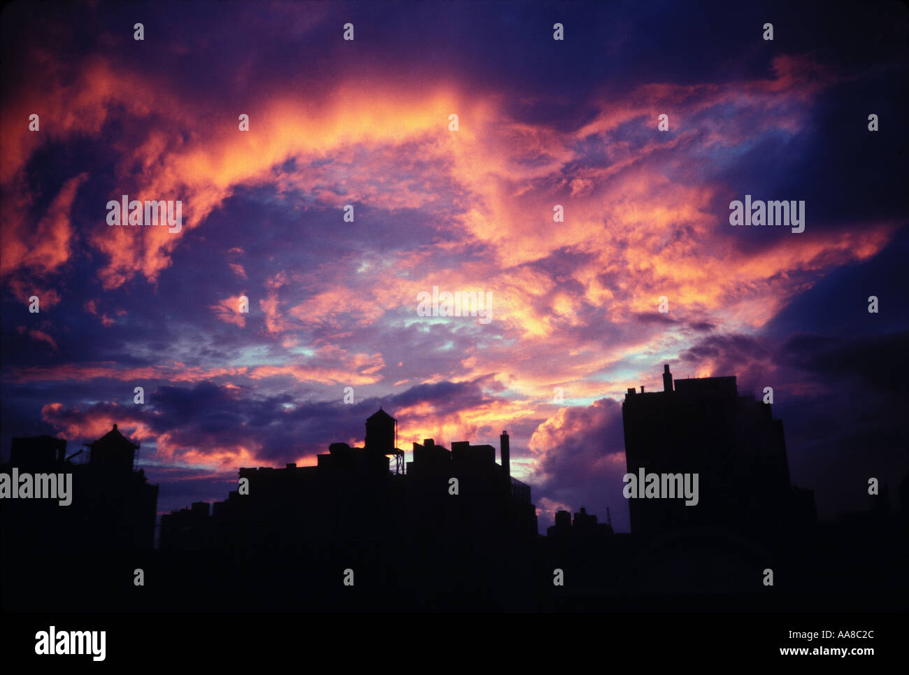 New York City Sunset Stock Photo - Alamy