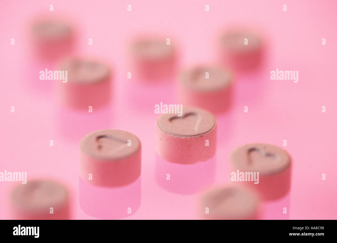 Ecstasy pills Stock Photo