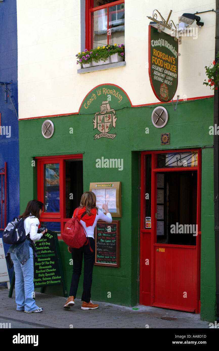 Galway City Centre restaurant pub Ireland Stock Photo Alamy