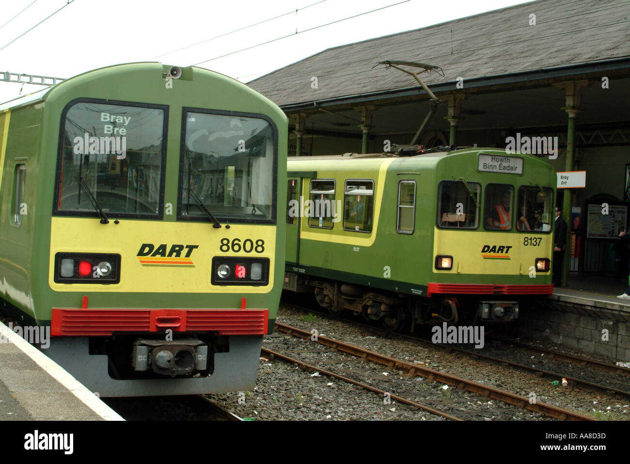 Dart System Dart trains on the Dublin based system Stock - Alamy