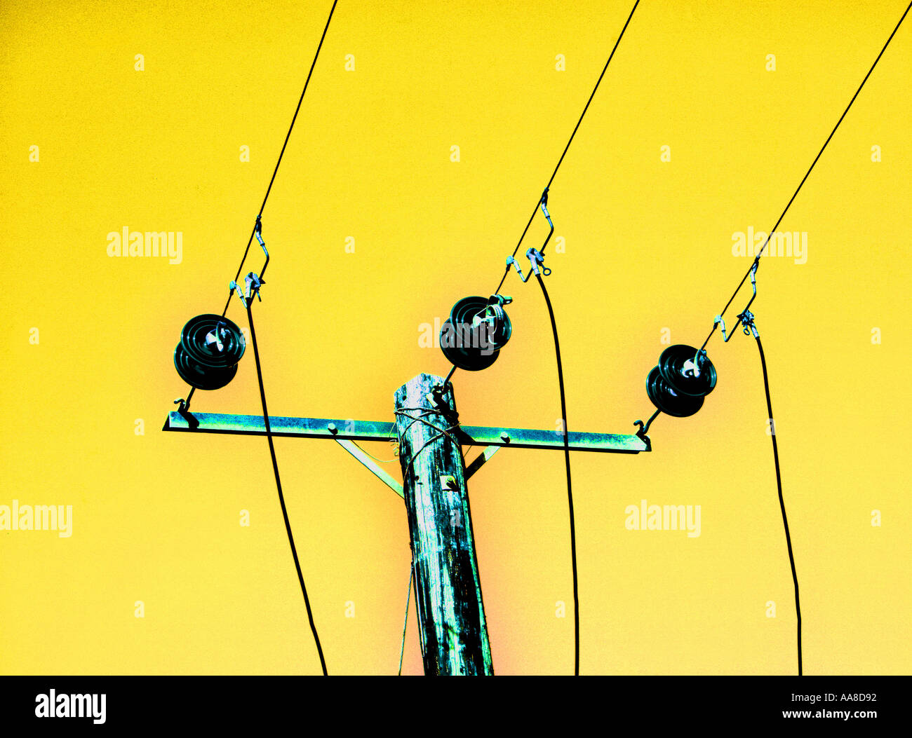 Electricity Supply Lines Stock Photo Alamy