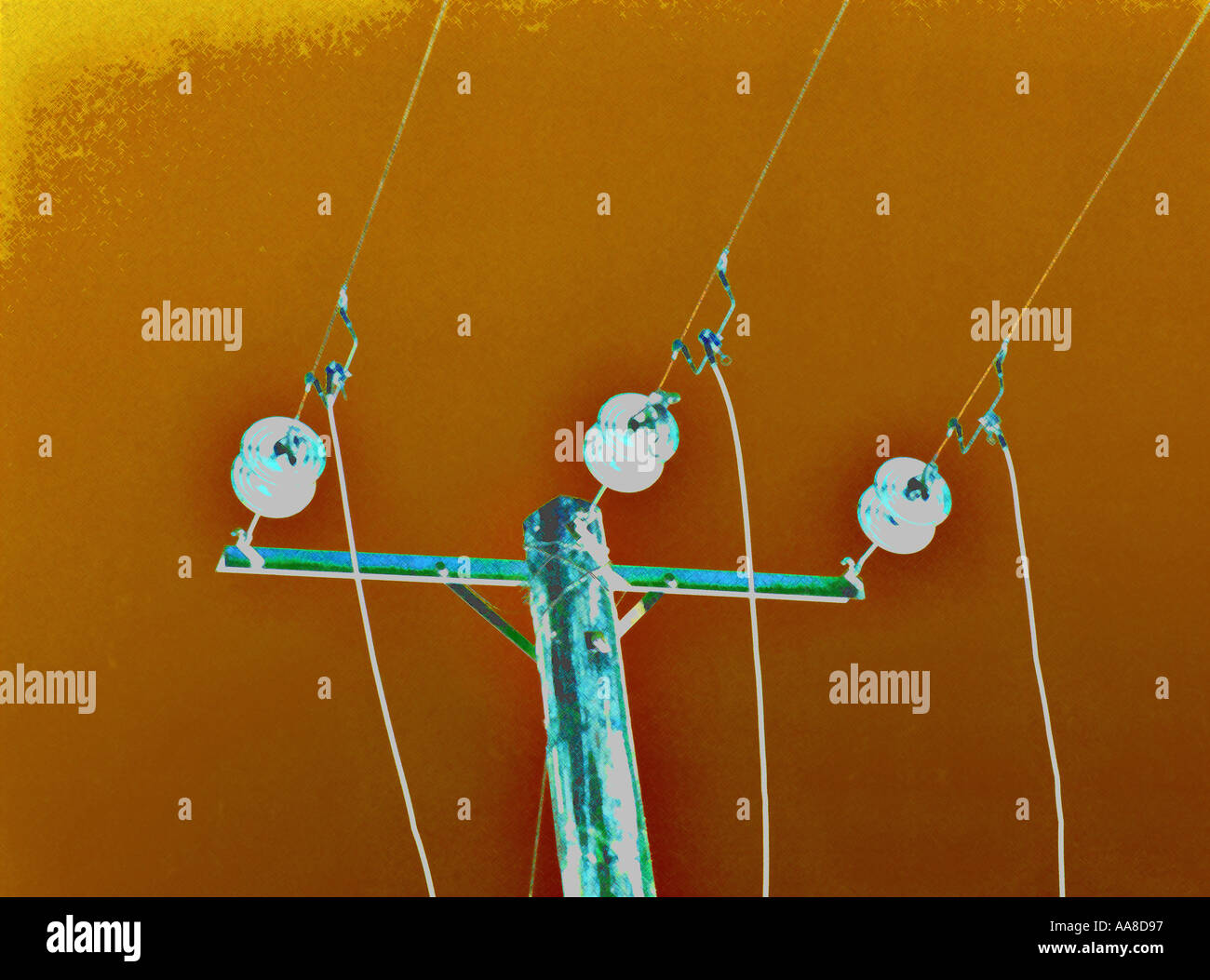 Electricity Supply Lines Stock Photo Alamy