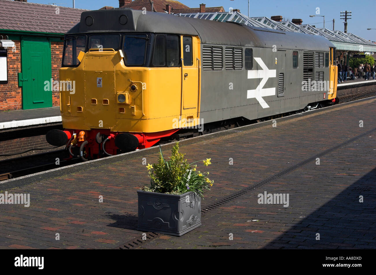 Class 31 diesel locomotive at Sheringham, North Norfolk Railway, England. Stock Photo