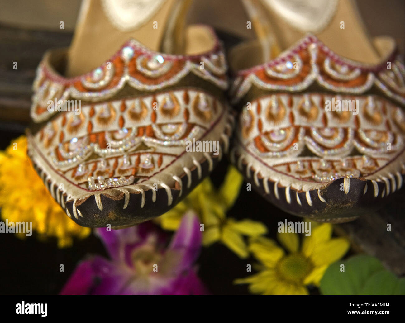 Handmade shoes Thailand Stock Photo Alamy