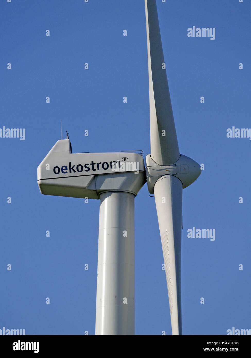 windpark Parndorf, Austria, rotor of a wind wheel Stock Photo
