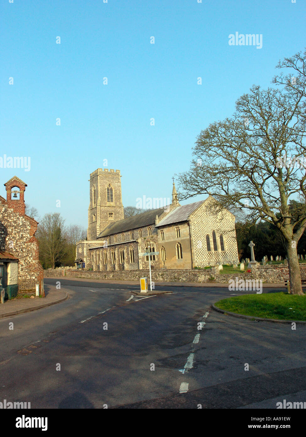 Parish Church of St Mary and St Andrew Horsham St Faiths Norfolk Stock