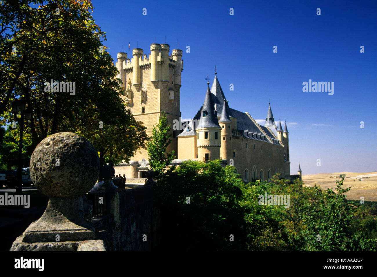 Segovia Alcazar Castle Castilla y Leon Spain Europe EU Stock Photo